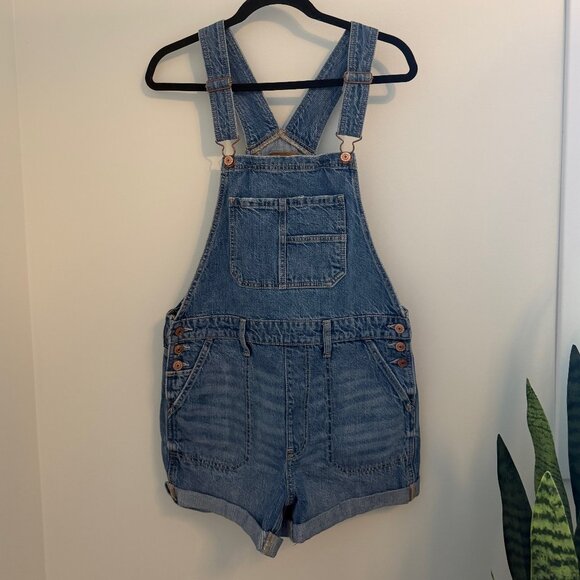 American Eagle | Tomgirl Shortall Denim Overalls | Women’s Medium - Picture 1 of 6